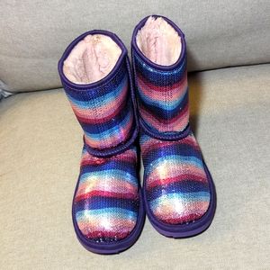 Girls UGG short sequin short boot